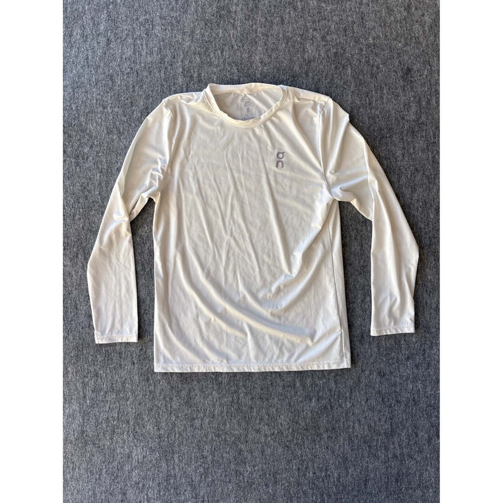 On Running Core Long-T Mens Small White Performance Long Sleeve Training Shirt